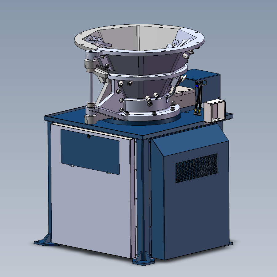 Primetek KB30 swarf centrifuge for industrial chip processing and oil recovery