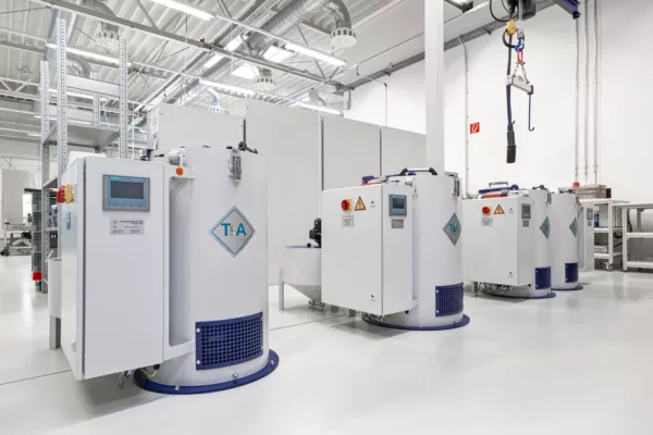 Primetek MZ series batch centrifuge for small volume swarf and chip processing